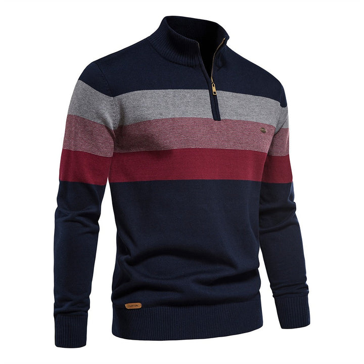 Pull camionneur homme, maille côtelée en coupe ample