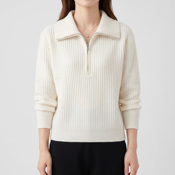 Pull camionneur femme, maille ample à manches longues