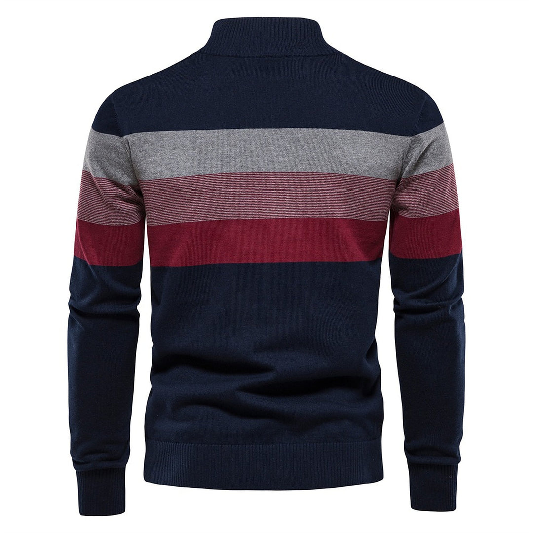 Pull camionneur homme, maille côtelée en coupe ample