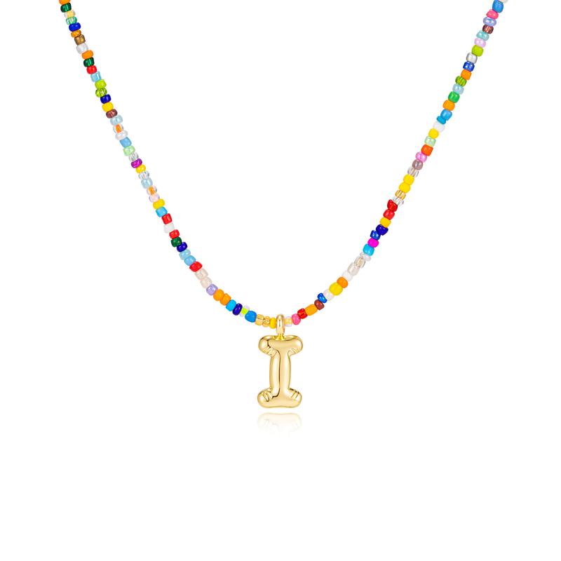 MACY | Colorful Bubble Letter Necklace