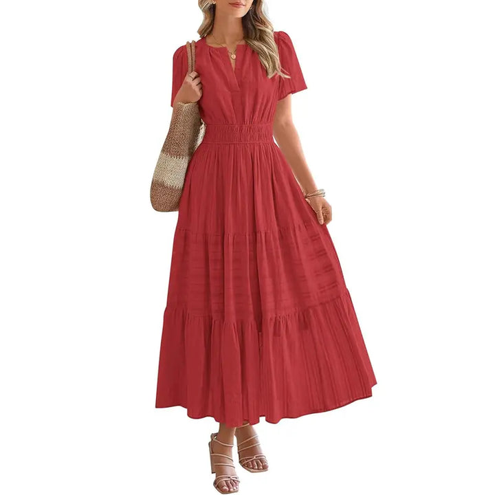 HELENA | Casual Summer V-Neck Maxi Dress