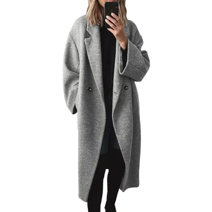 JERA | Double-Breasted Long Wool Coat