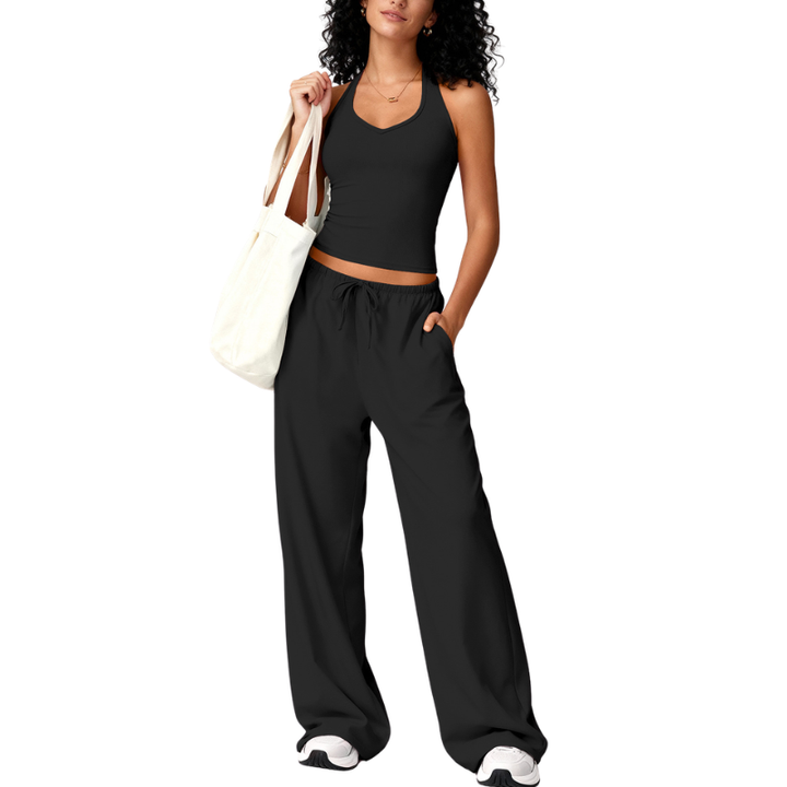 ELLIANA | Sporty Two Piece Gym Workout Set