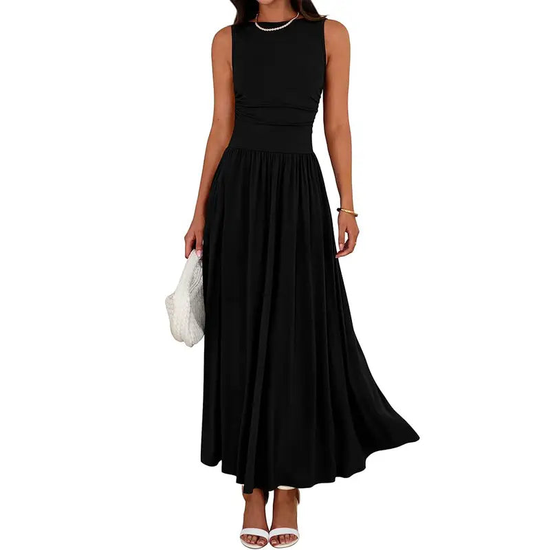 BRIGETTE | Elegant Casual Ruched Maxi Dress