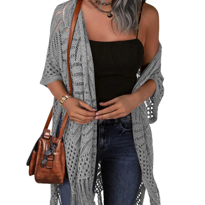 ZARELLA | Comfy Summer Hollow Tassel Outwear