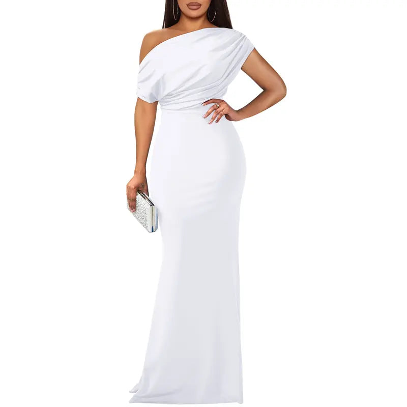 ROSELYN | Elegant Off-Shoulder Bodycon Evening Gown