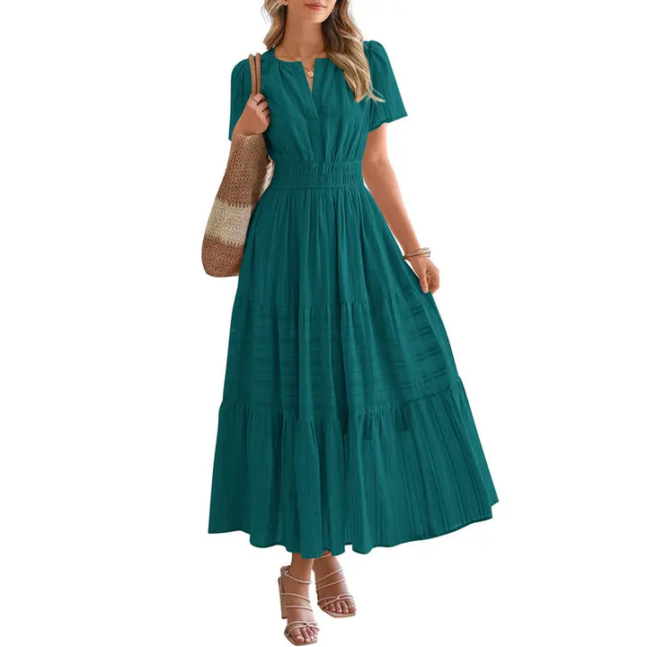 HELENA | Casual Summer V-Neck Maxi Dress