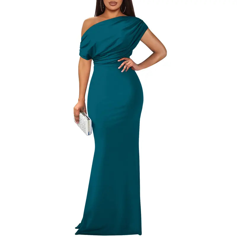 ROSELYN | Elegant Off-Shoulder Bodycon Evening Gown
