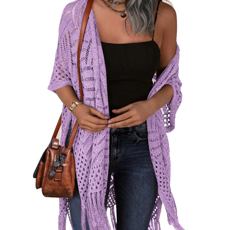 ZARELLA | Comfy Summer Hollow Tassel Outwear