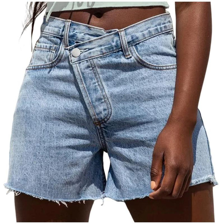 BITUIN | Casual High Waisted Crossover Summer Shorts