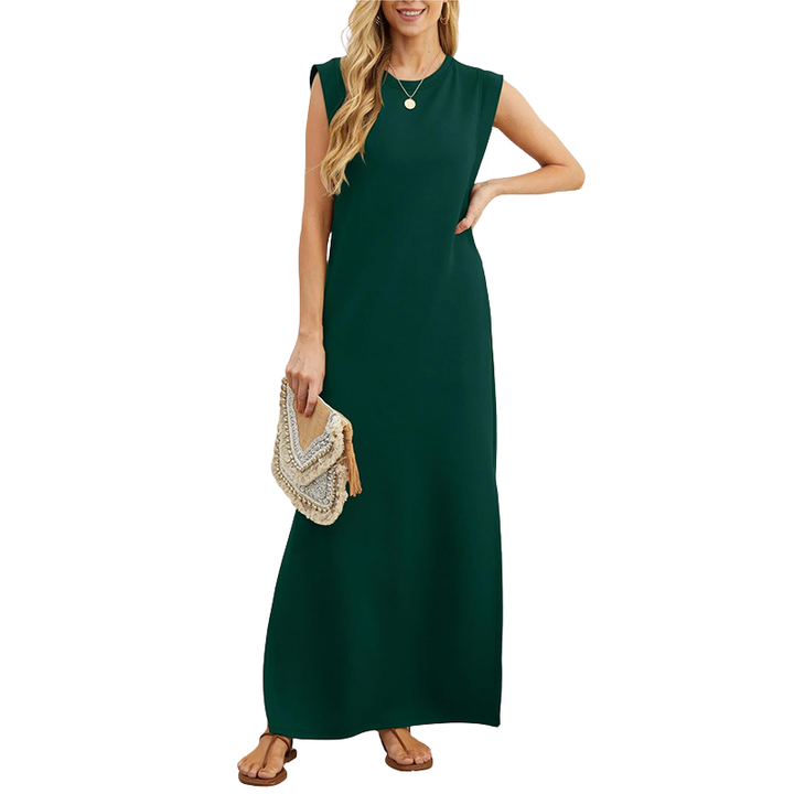 RIANE | Classic Loose Sleeveless Beach Maxi Dress