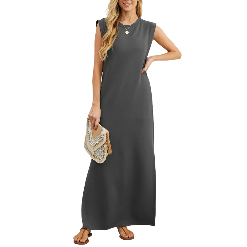 RIANE | Classic Loose Sleeveless Beach Maxi Dress