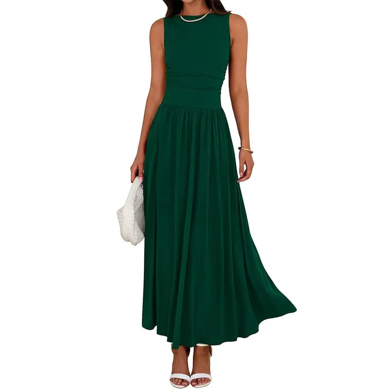 BRIGETTE | Elegant Casual Ruched Maxi Dress