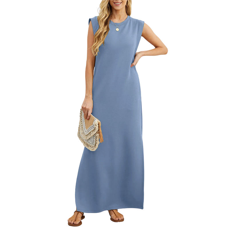 RIANE | Classic Loose Sleeveless Beach Maxi Dress