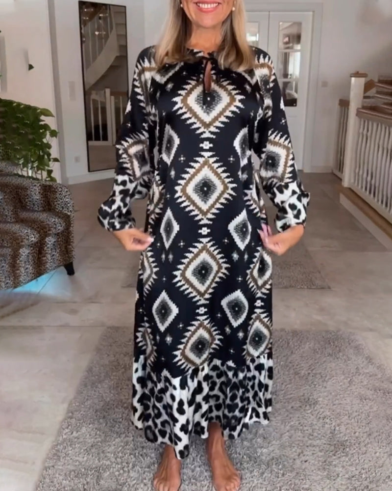 ZELLA | Luxe Geo Print Dress