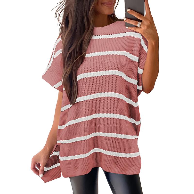 JANINE | Women Quarter Zip Rib Knit Pullover Sweater