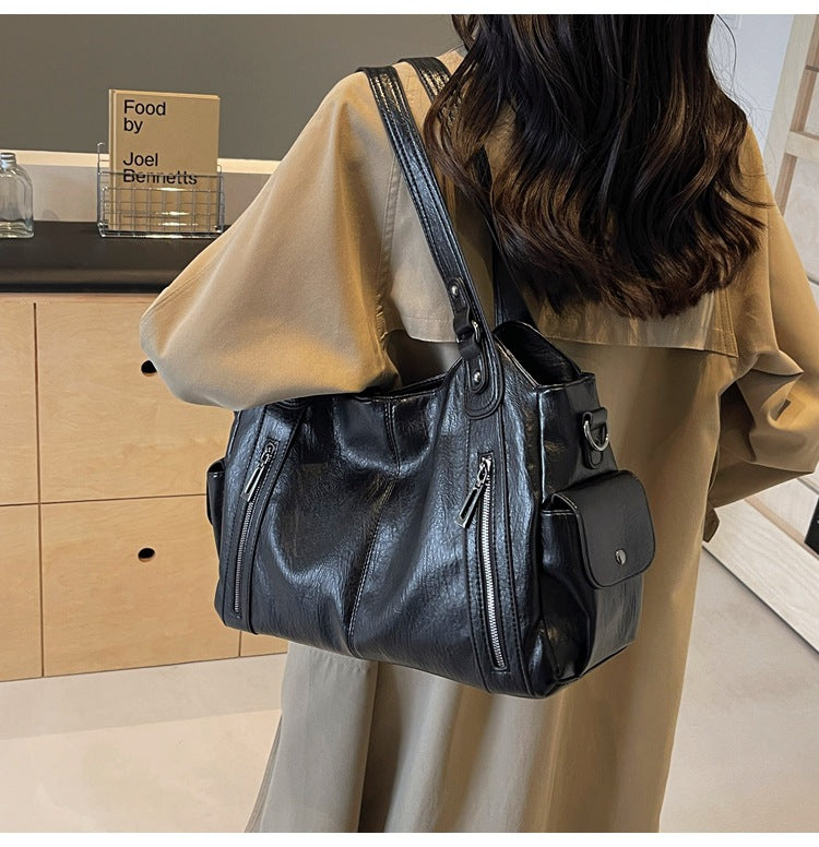 NOEMIE | Classic Leather Tote Bag