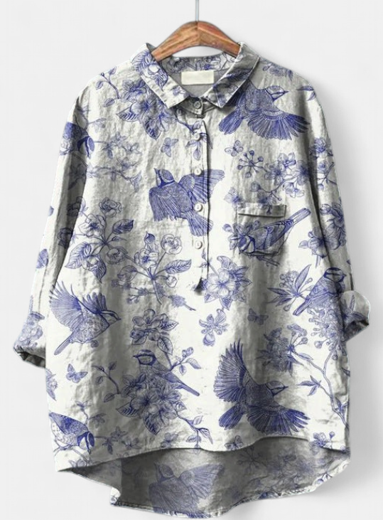 CAITLIN | Classic Floral Blouse