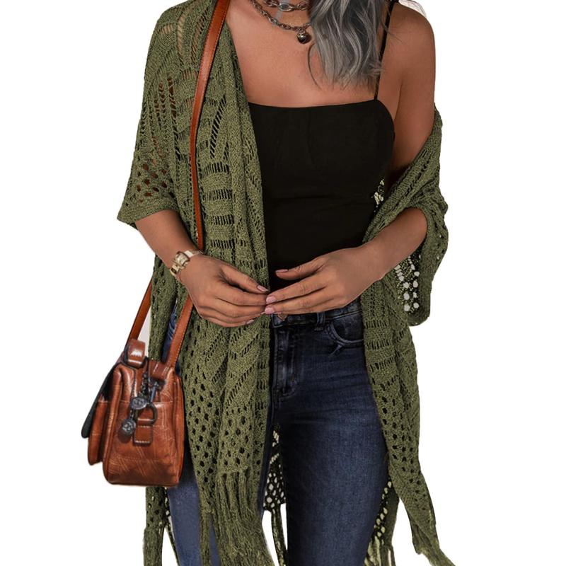 ZARELLA | Comfy Summer Hollow Tassel Outwear