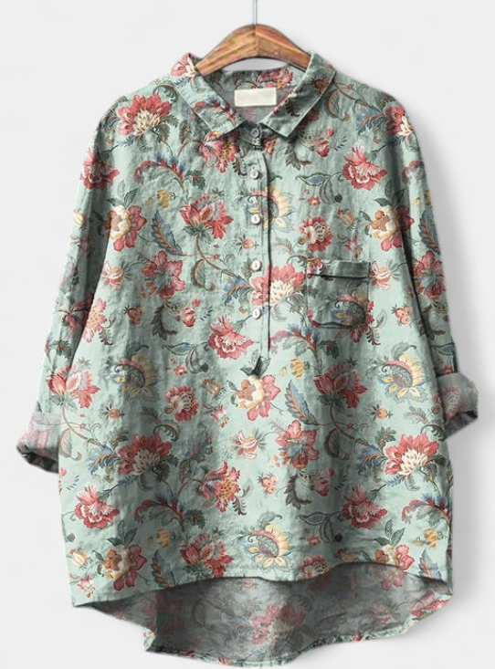 CAITLIN | Classic Floral Blouse
