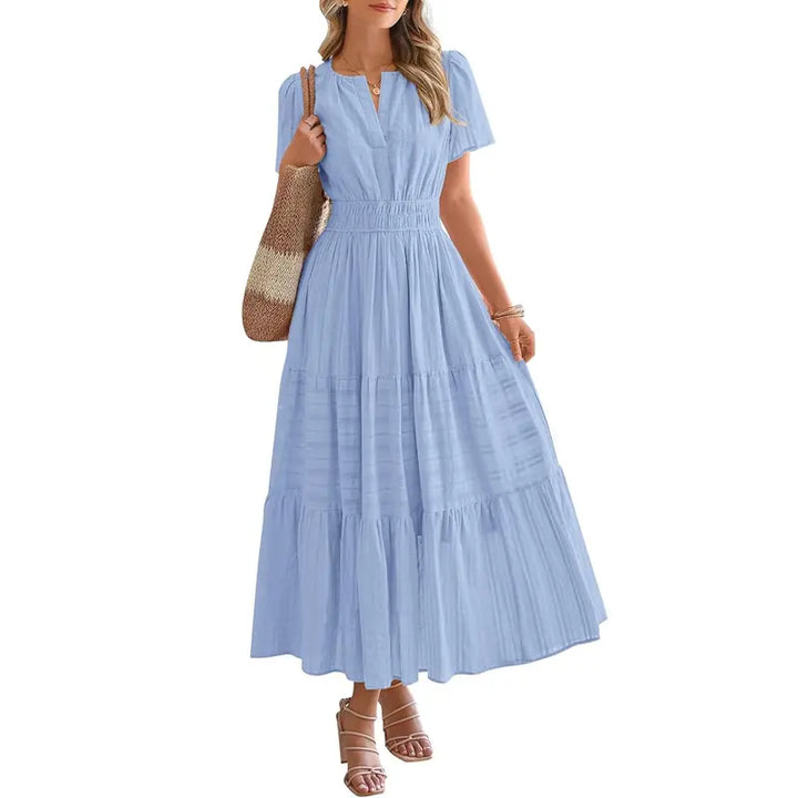 HELENA | Casual Summer V-Neck Maxi Dress
