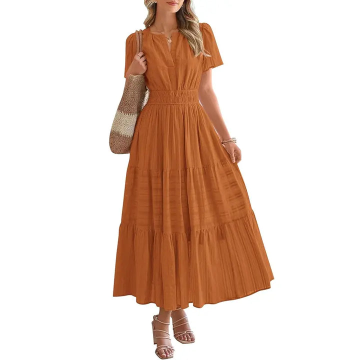 HELENA | Casual Summer V-Neck Maxi Dress