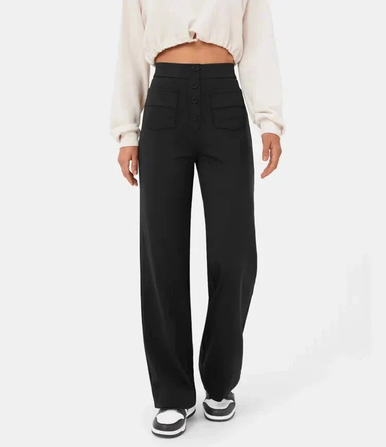 ARIA | High-waisted Elastic Trousers