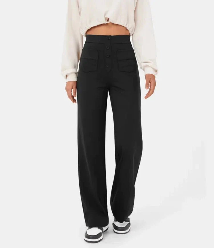 ARIA | High-waisted Elastic Trousers