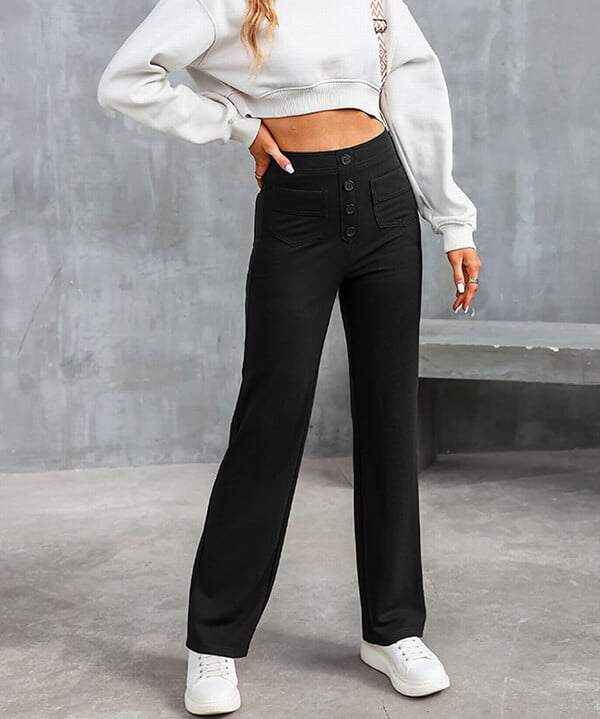 ARIA | High-waisted Elastic Trousers