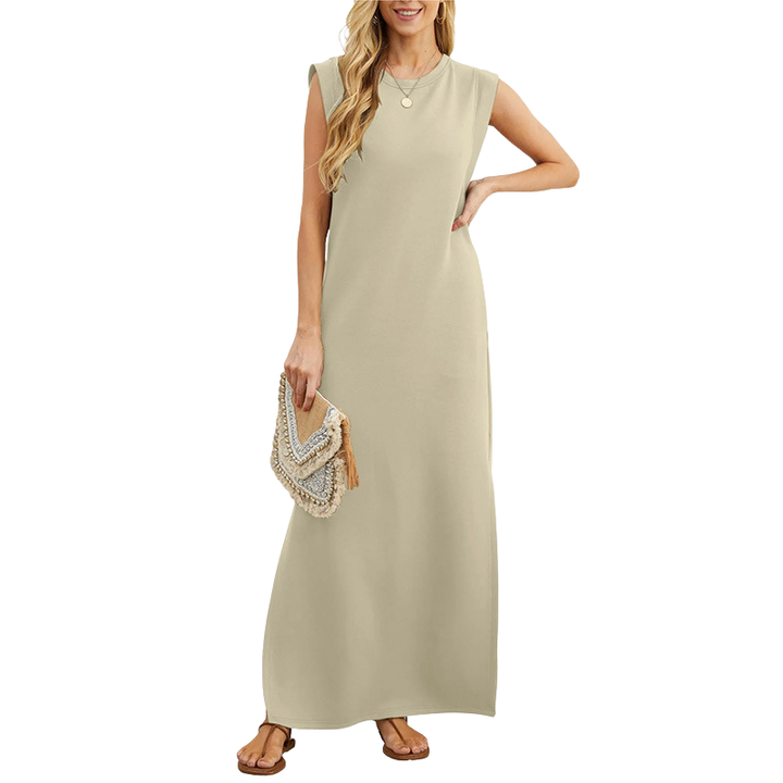 RIANE | Classic Loose Sleeveless Beach Maxi Dress