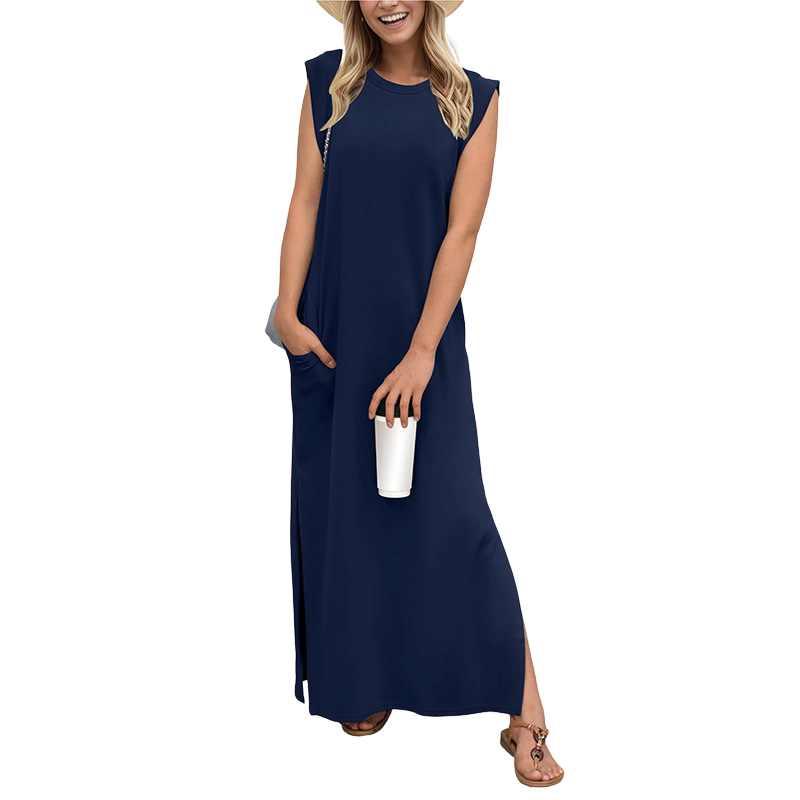 RIANE | Classic Loose Sleeveless Beach Maxi Dress