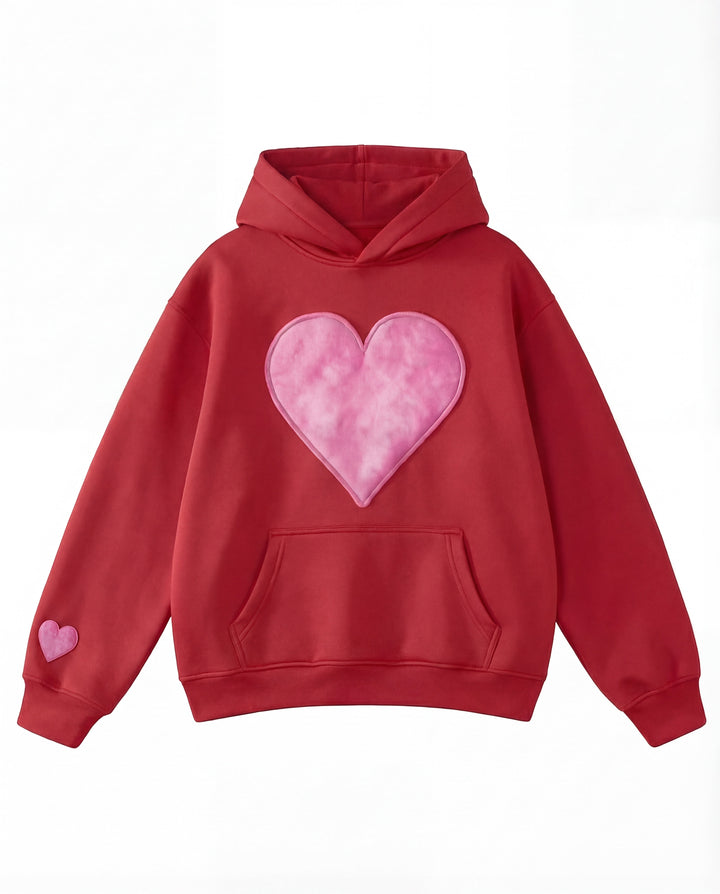 CANDACE | Oversized Heart Design Pullover