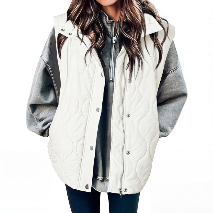 KATHY | Oversized Lightweight Quilted Puffer Vest