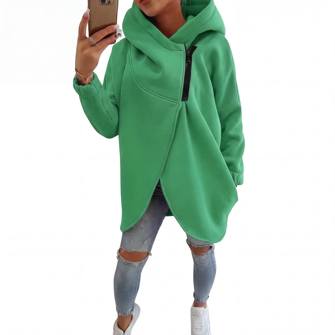 VANIA | Plus Size Half-Zip Pullover Hoodie