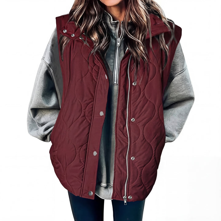 KATHY | Oversized Lightweight Quilted Puffer Vest