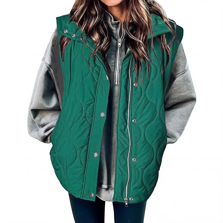 KATHY | Oversized Lightweight Quilted Puffer Vest
