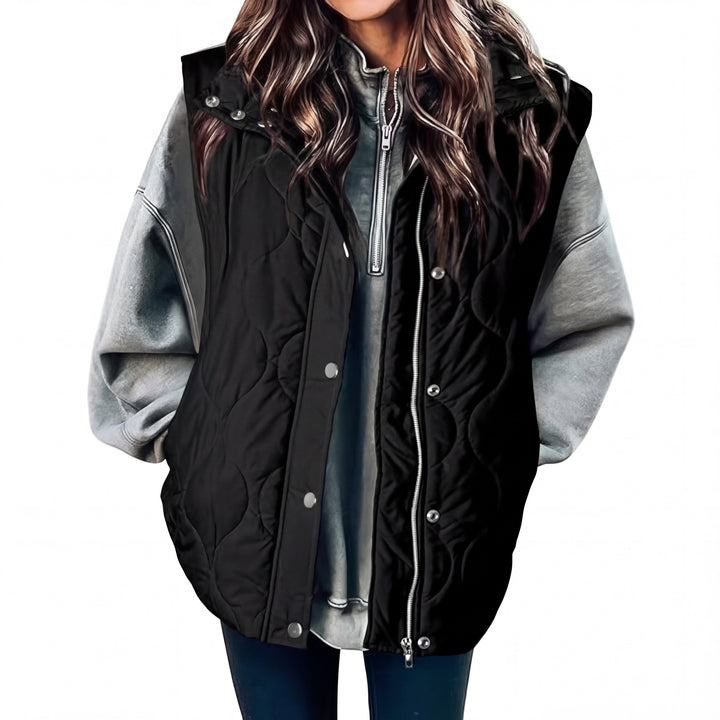 KATHY | Oversized Lightweight Quilted Puffer Vest