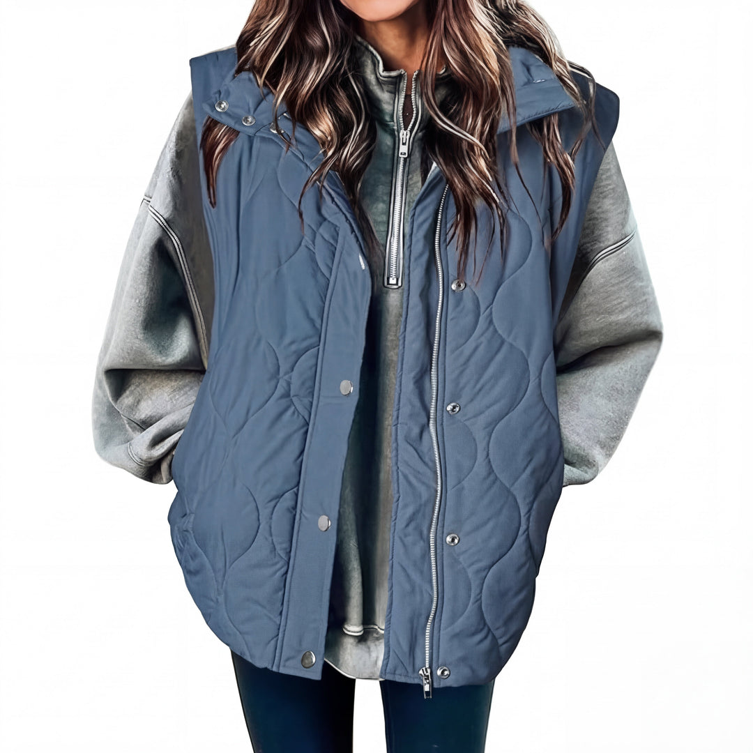 KATHY | Oversized Lightweight Quilted Puffer Vest