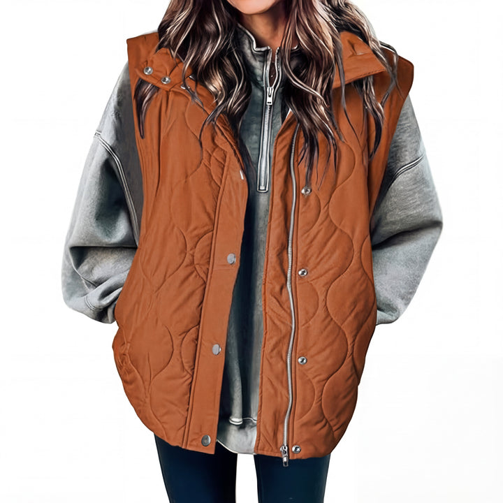 KATHY | Oversized Lightweight Quilted Puffer Vest