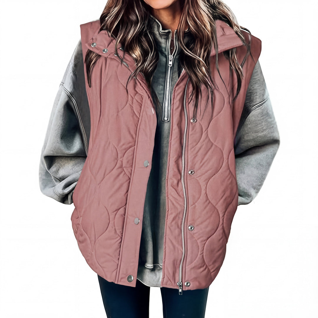 KATHY | Oversized Lightweight Quilted Puffer Vest