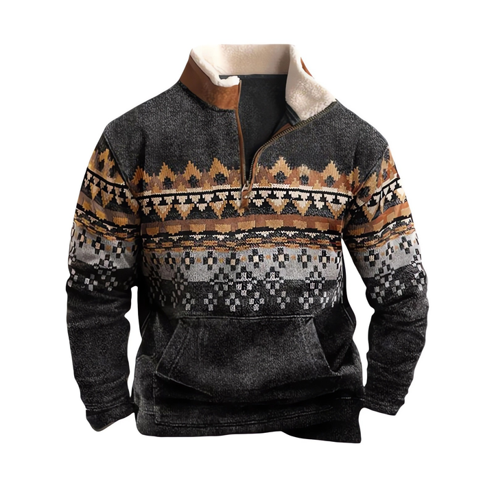 Anthracite jacquard Fair Isle