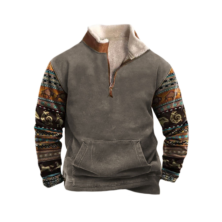 Gris motif animal tribal