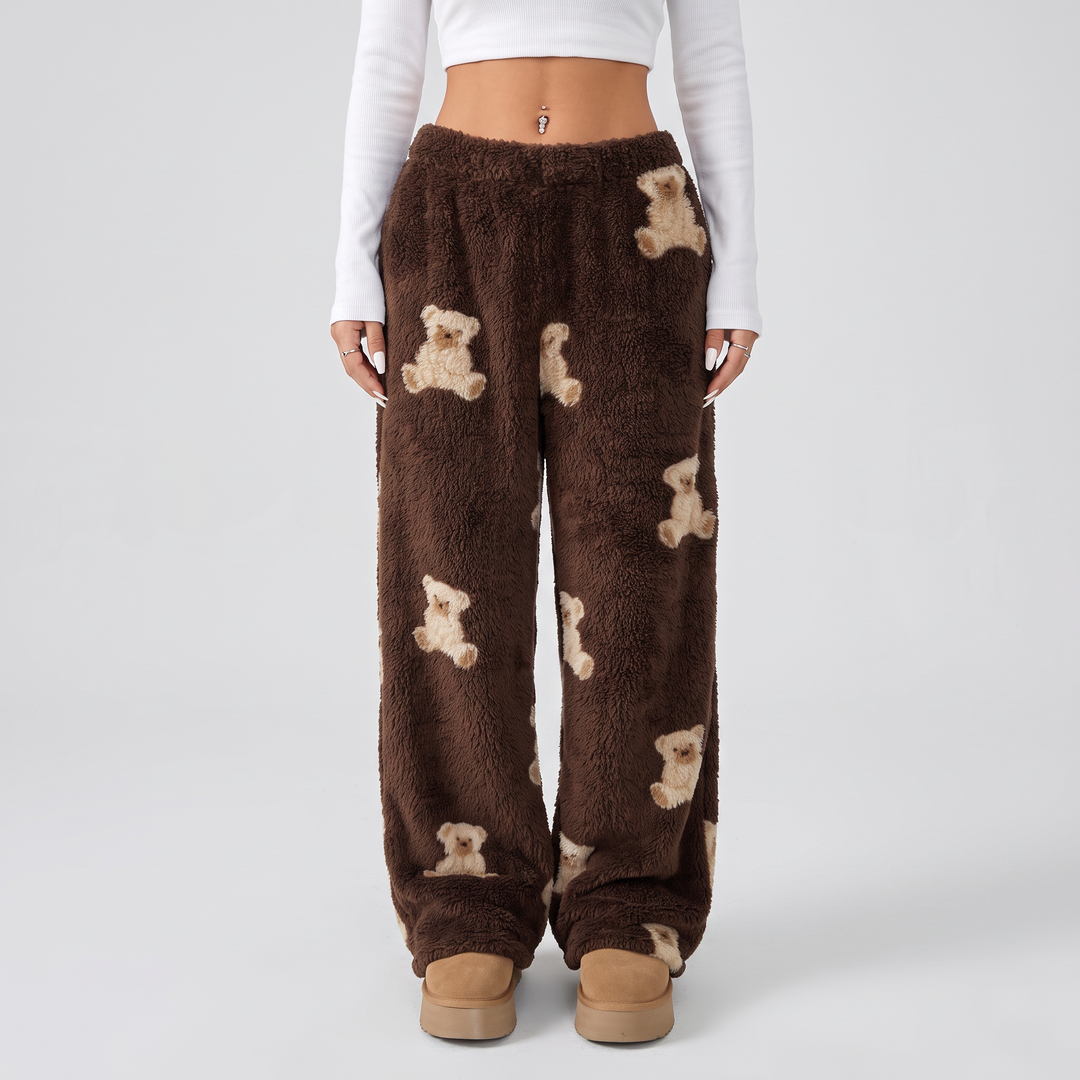 Imprimé ours marron foncé