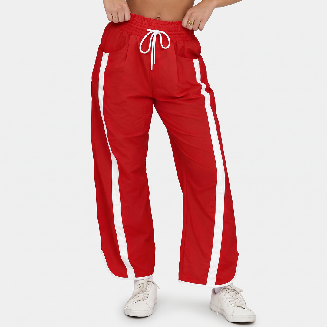 Rayé rouge et blanc
