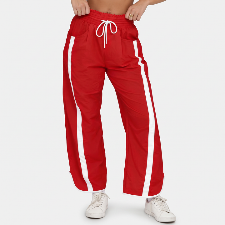Rayé rouge et blanc