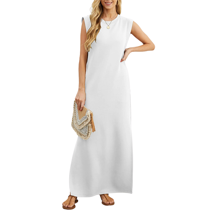 RIANE | Classic Loose Sleeveless Beach Maxi Dress